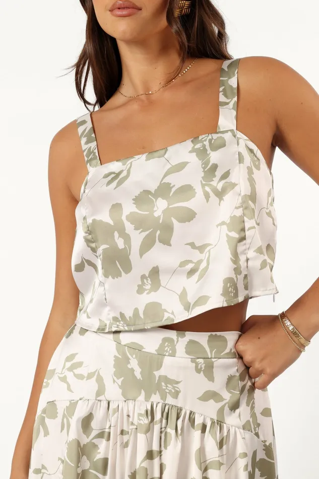 Women Petal and Pup Lulu Set Sage Floral Matching Sets