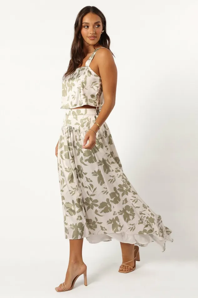 Women Petal and Pup Lulu Set Sage Floral Matching Sets