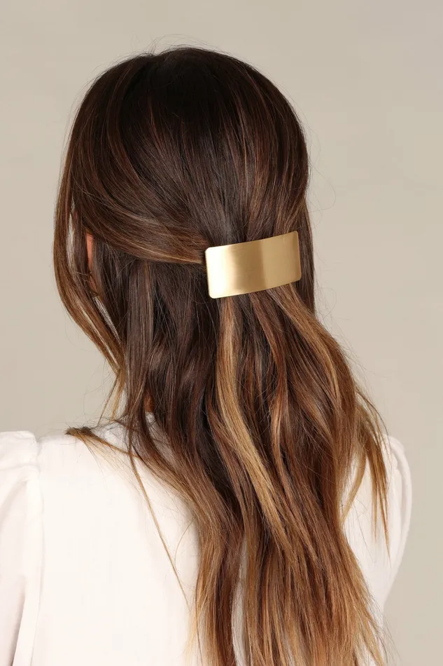 Women Petal and Pup Matisse Hairclip Gold Hair Accessories