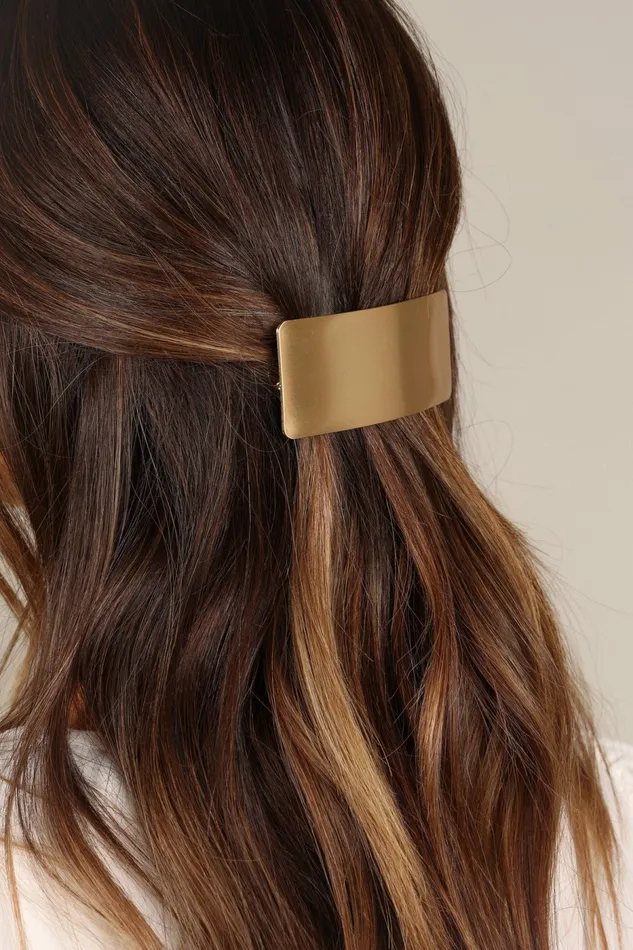 Women Petal and Pup Matisse Hairclip Gold Hair Accessories