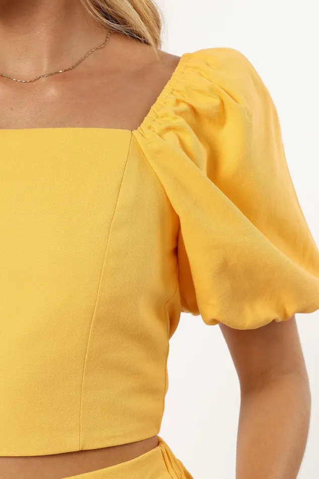 Women Petal and Pup Mave Top Sunflower Matching Sets