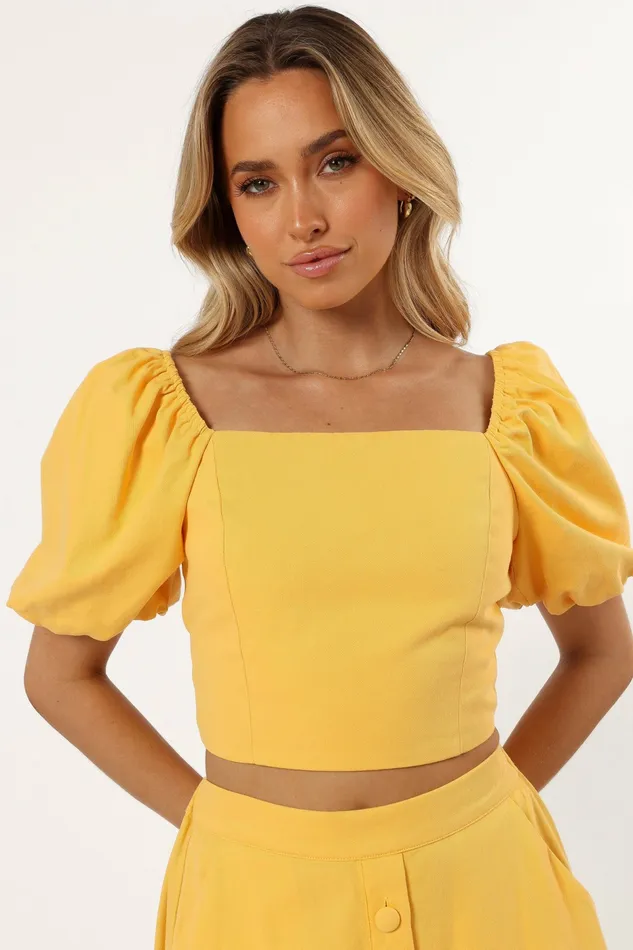 Women Petal and Pup Mave Top Sunflower Matching Sets