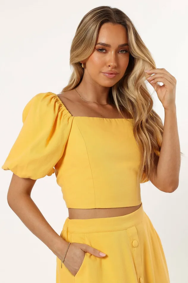 Women Petal and Pup Mave Top Sunflower Matching Sets