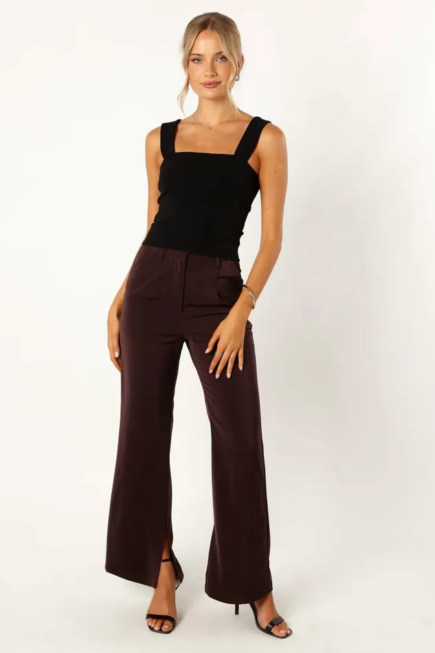 Women Petal and Pup Yelena Top Black Crop Tops