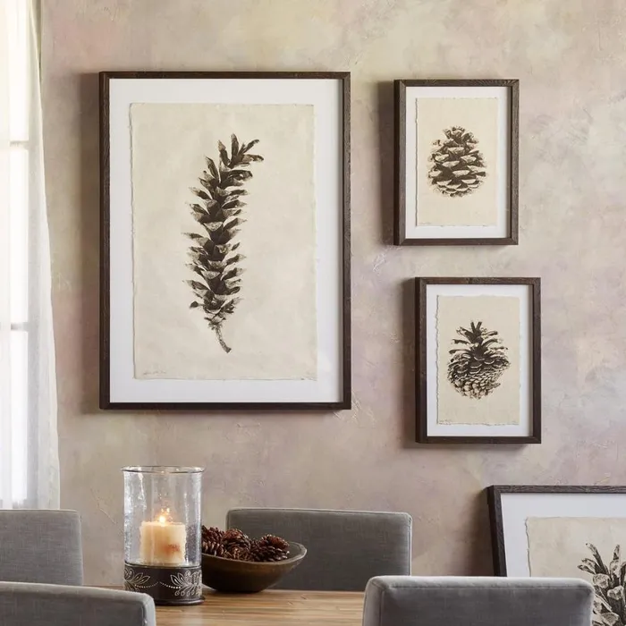 Women Pinecone Studies Print Ldgeplepin Sundance Catalog Decor