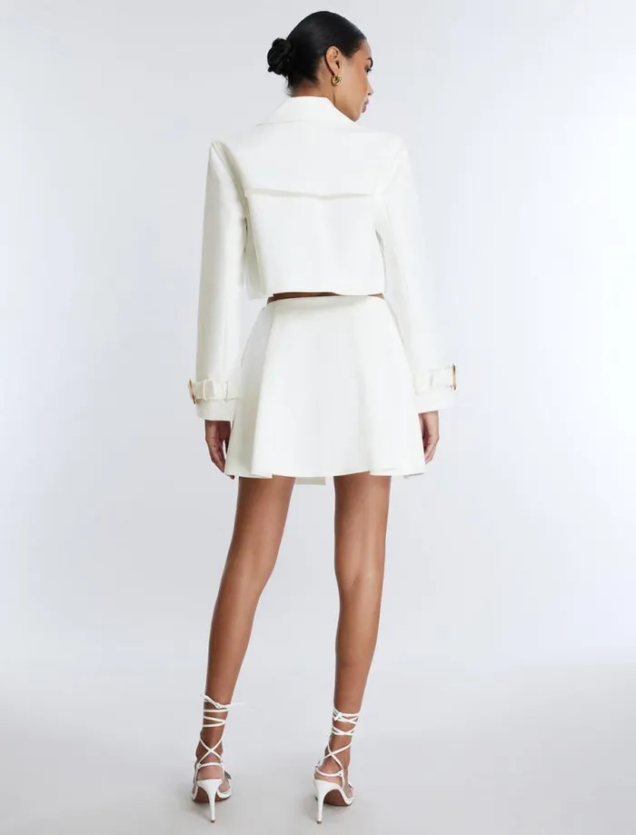 Women Pleated Skort Gardenia BCBG Bottoms Women Pleated Skort Gardenia BCBG Bottoms
