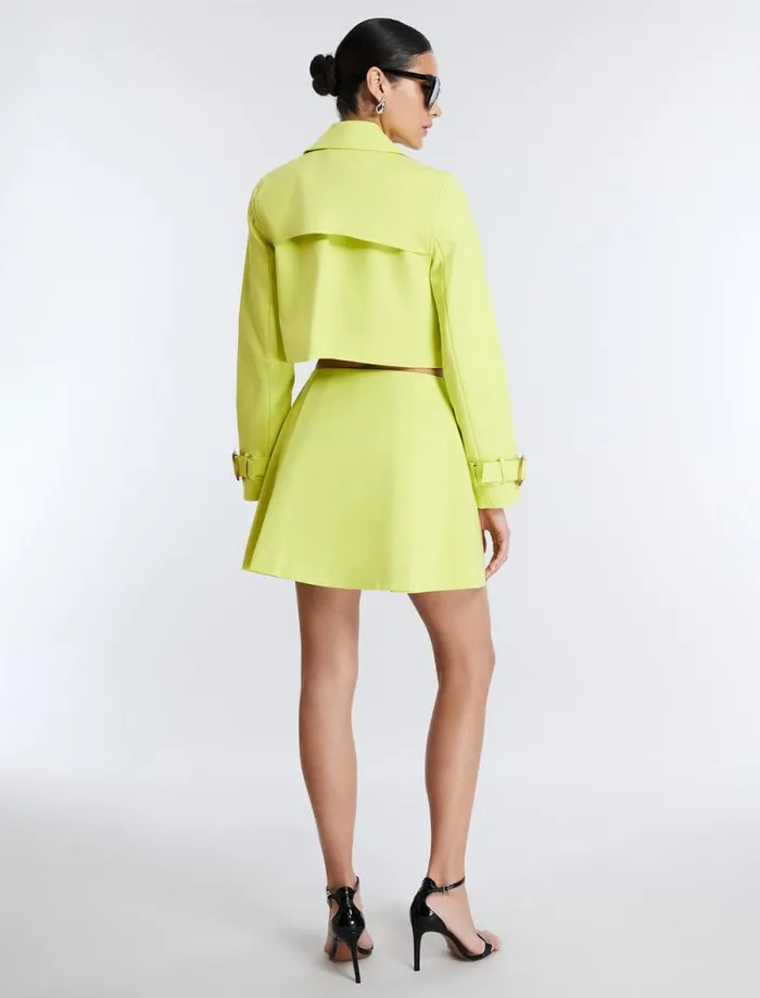 Women Pleated Skort Yellow Plum BCBG Suiting Women Pleated Skort Yellow Plum BCBG Suiting