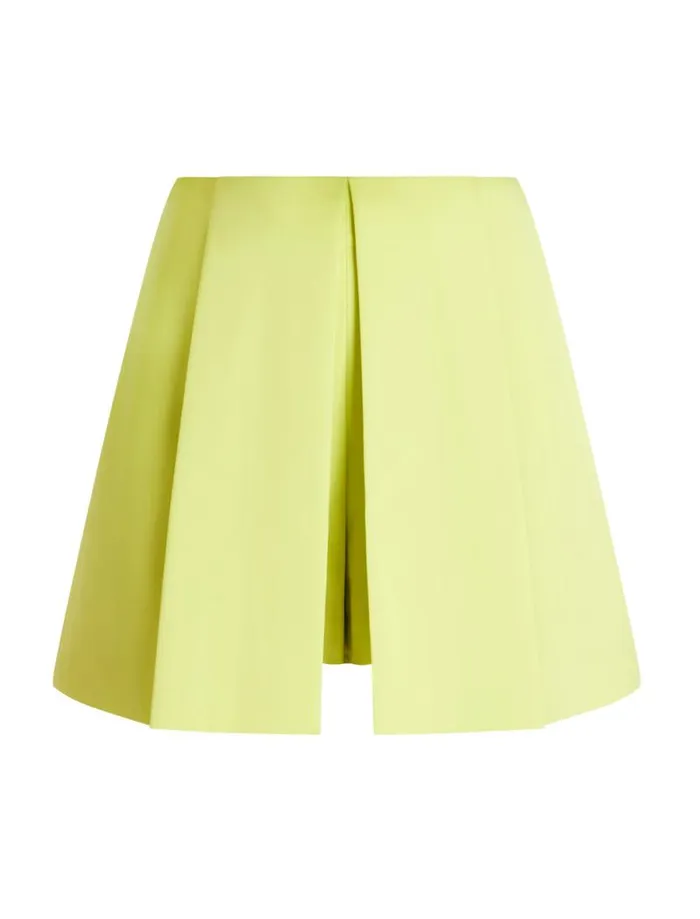 Women Pleated Skort Yellow Plum BCBG Suiting Women Pleated Skort Yellow Plum BCBG Suiting