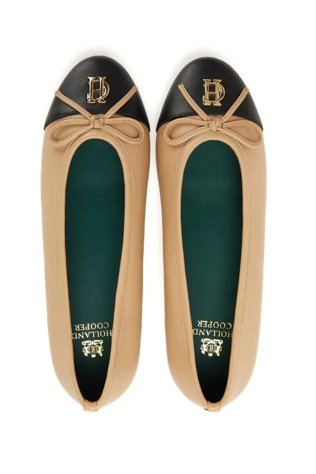 Women Pumps Holland Cooper Ballet Shoe Nude Black Women Pumps Holland Cooper Ballet Shoe Nude Black