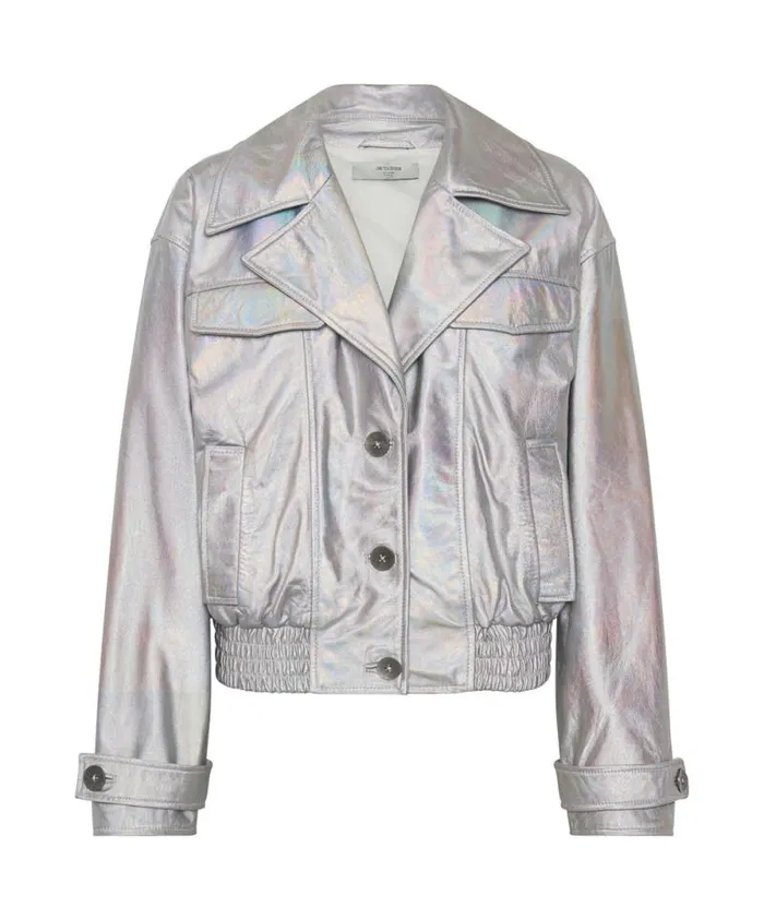 Women REVENGE METALLIC LEATHER BOMBER JACKET One Teaspoon Jackets Women REVENGE METALLIC LEATHER BOMBER JACKET One Teaspoon Jackets
