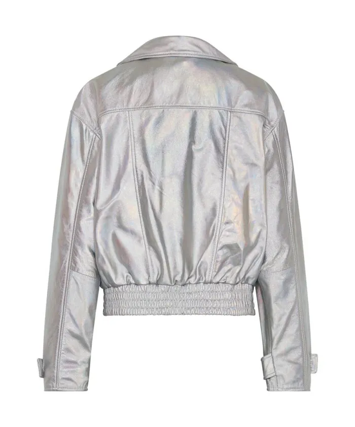 Women REVENGE METALLIC LEATHER BOMBER JACKET One Teaspoon Jackets Women REVENGE METALLIC LEATHER BOMBER JACKET One Teaspoon Jackets