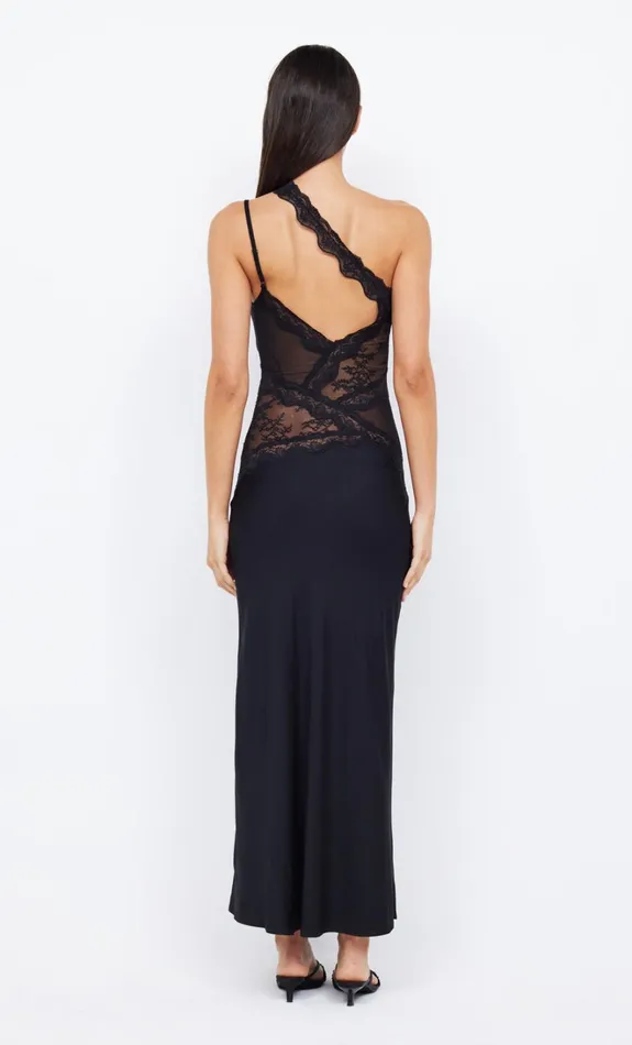 Women RIA ASYM MAXI DRESS 8211 BLACK Bec Bridge Wedding Guest