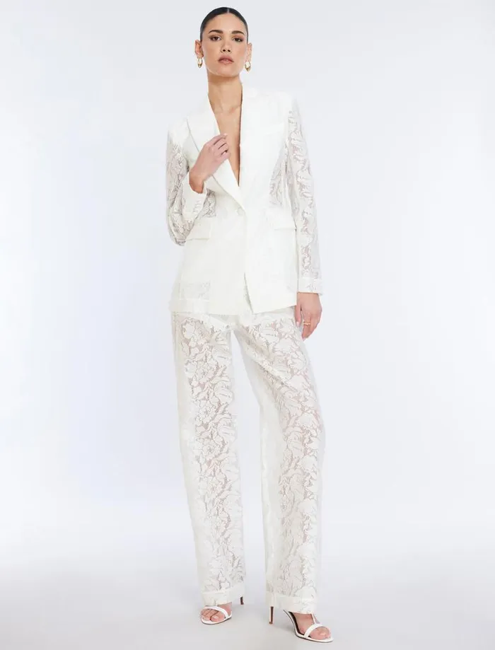 Women Rialla Lace Pant Gardenia BCBG Bottoms