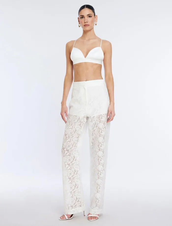Women Rialla Lace Pant Gardenia BCBG Bottoms Women Rialla Lace Pant Gardenia BCBG Bottoms