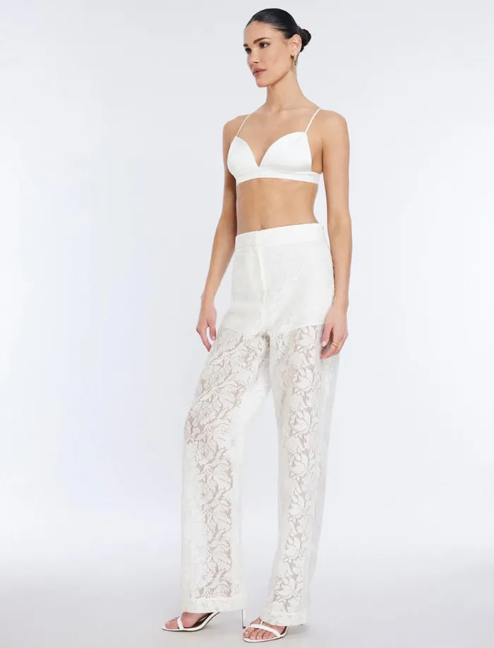 Women Rialla Lace Pant Gardenia BCBG Bottoms Women Rialla Lace Pant Gardenia BCBG Bottoms