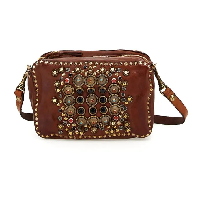 Women Ribes Cognac Campomaggi Crossbody Bags
