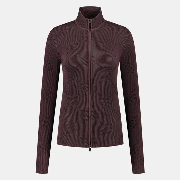 Women Roast Brown Knitted Monogram Cardigan Daily Paper Knitwear