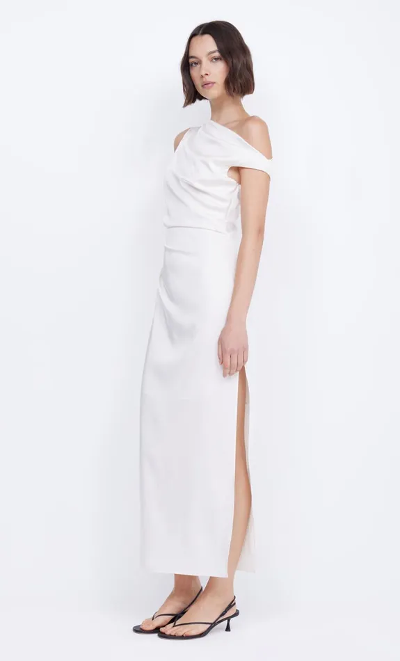 Women ROCHELLE ASYM MIDI DRESS 8211 CREAM Bec Bridge Prom Dresses
