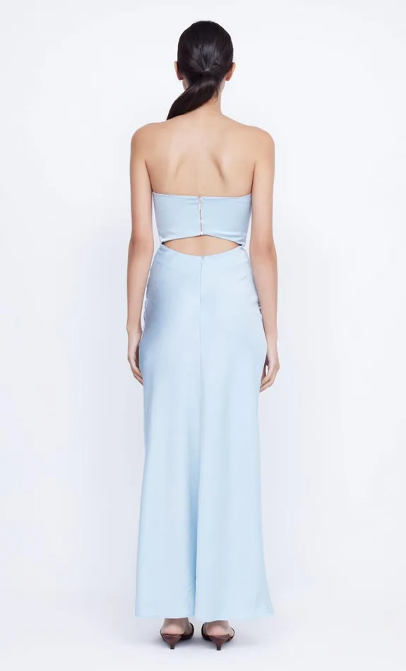 Women ROCHELLE TWIST STRAPLESS DRESS 8211 DOLPHIN BLUE Bec Bridge Maxi Dresses