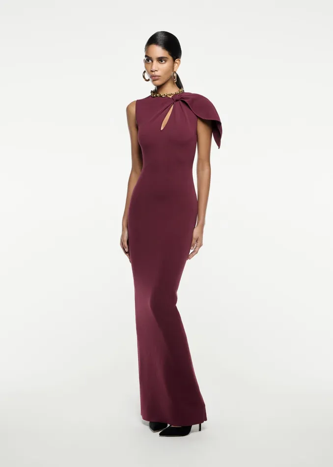 Women Roland Mouret Clothing Knit Maxi Dress