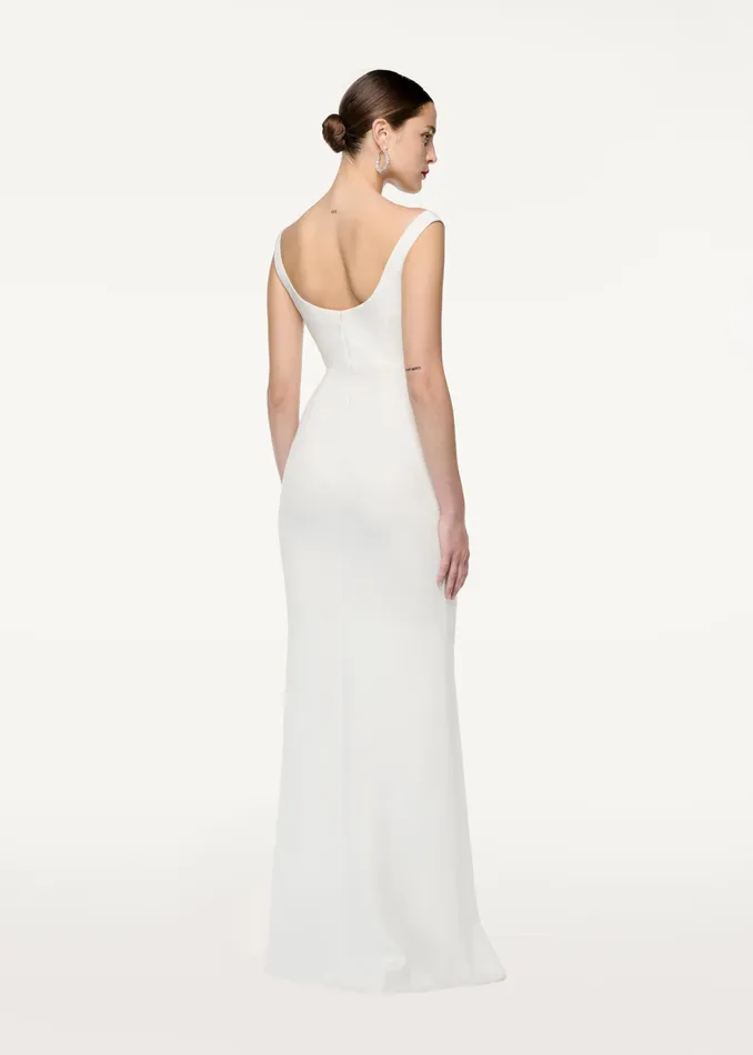 Women Roland Mouret Clothing Off Shoulder Cady Diamante Gown