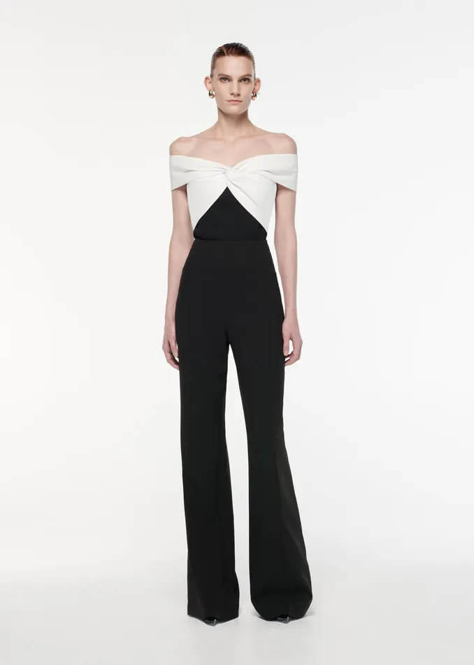Women Roland Mouret Clothing Off The Shoulder Light Cady Top