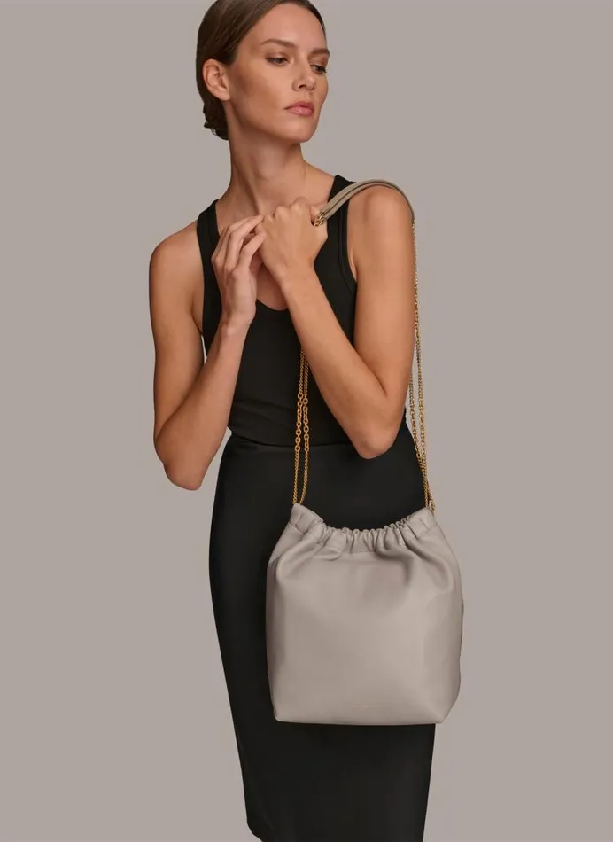 Women ROSEDALE LARGE CROSSBODY Zinc Donna Karan New York Crossbodies And Satchels Women ROSEDALE LARGE CROSSBODY Zinc Donna Karan New York Crossbodies And Satchels