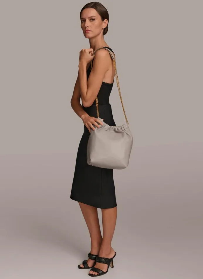 Women ROSEDALE LARGE CROSSBODY Zinc Donna Karan New York Crossbodies And Satchels Women ROSEDALE LARGE CROSSBODY Zinc Donna Karan New York Crossbodies And Satchels