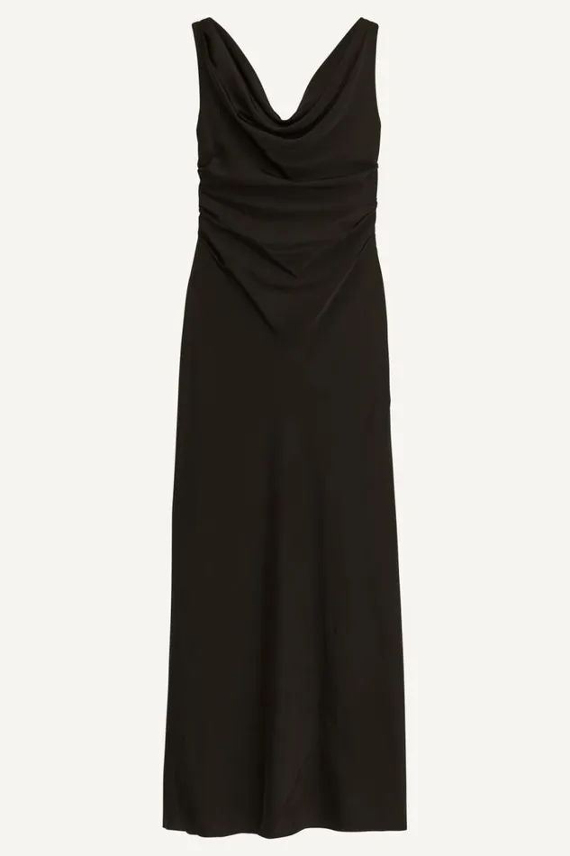Women SATIN COWL NECK GOWN Black Donna Karan New York Dresses And Jumpsuits Women SATIN COWL NECK GOWN Black Donna Karan New York Dresses And Jumpsuits