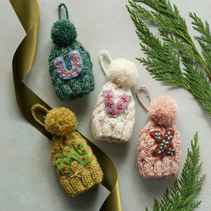 Women Seasons Greetings Initial Hat Ornament Sundance Catalog Seasonal Women Seasons Greetings Initial Hat Ornament Sundance Catalog Seasonal