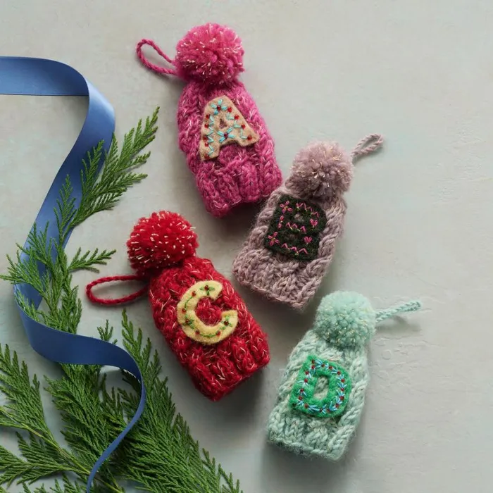 Women Seasons Greetings Initial Hat Ornament Sundance Catalog Seasonal Women Seasons Greetings Initial Hat Ornament Sundance Catalog Seasonal