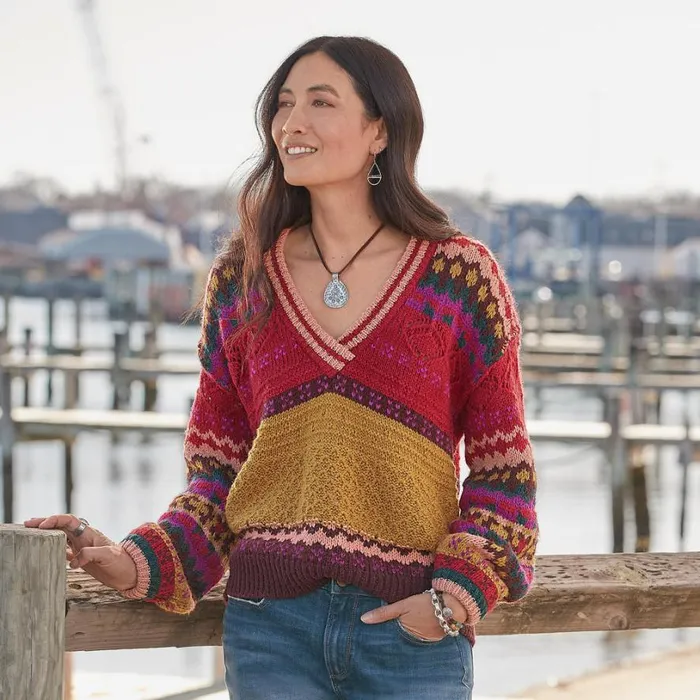 Women Senga Sweater Multi Sundance Catalog Sweaters