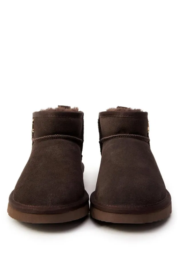 Women Shearling Holland Cooper Ultra Mini Shearling Boot Chocolate Women Shearling Holland Cooper Ultra Mini Shearling Boot Chocolate