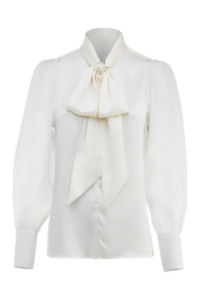 Women Shirts and Blouses Holland Cooper Ariella Blouse Oyster Women Shirts and Blouses Holland Cooper Ariella Blouse Oyster