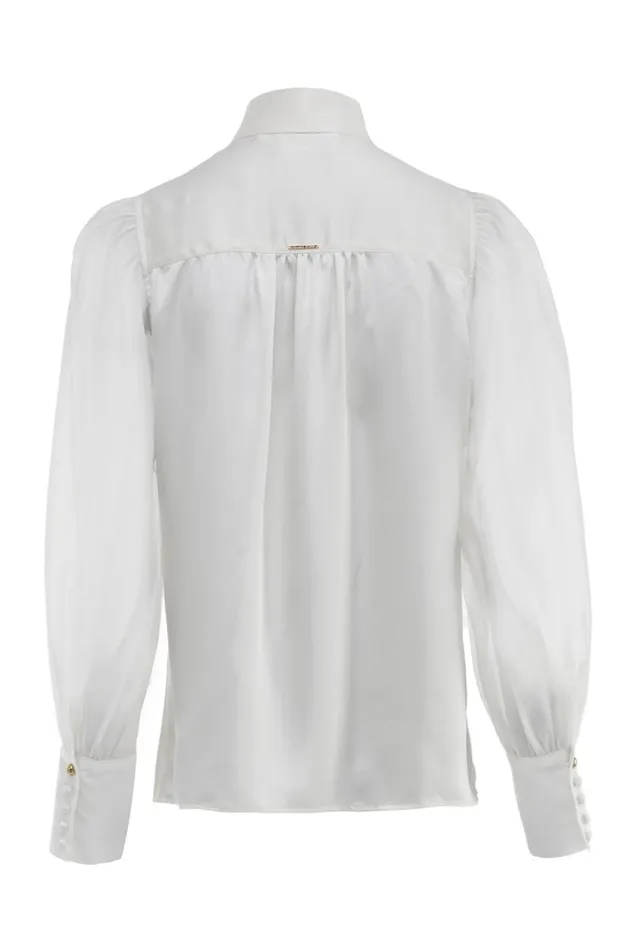 Women Shirts and Blouses Holland Cooper Ariella Blouse Oyster Women Shirts and Blouses Holland Cooper Ariella Blouse Oyster