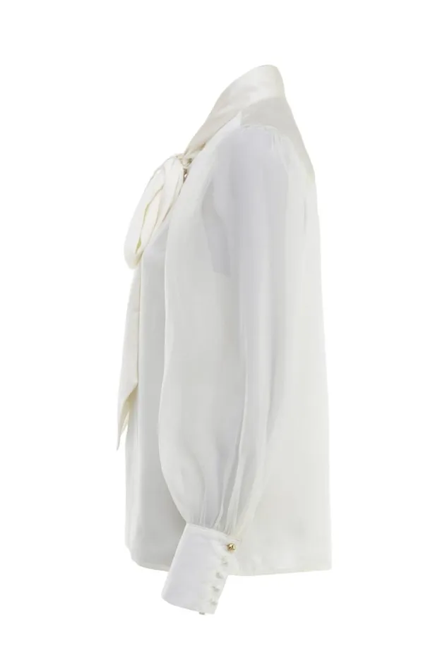 Women Shirts and Blouses Holland Cooper Ariella Blouse Oyster Women Shirts and Blouses Holland Cooper Ariella Blouse Oyster