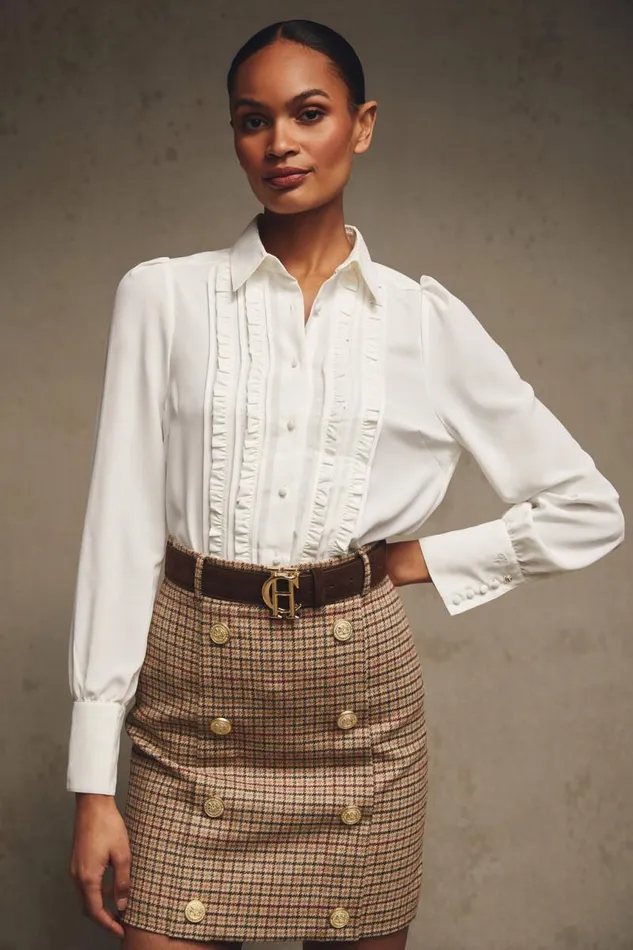 Women Shirts and Blouses Holland Cooper Clarissa Shirt White