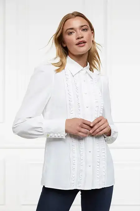 Women Shirts and Blouses Holland Cooper Clarissa Shirt White Women Shirts and Blouses Holland Cooper Clarissa Shirt White
