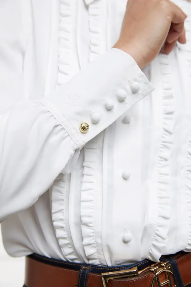Women Shirts and Blouses Holland Cooper Clarissa Shirt White Women Shirts and Blouses Holland Cooper Clarissa Shirt White