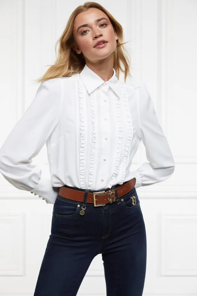 Women Shirts and Blouses Holland Cooper Clarissa Shirt White Women Shirts and Blouses Holland Cooper Clarissa Shirt White