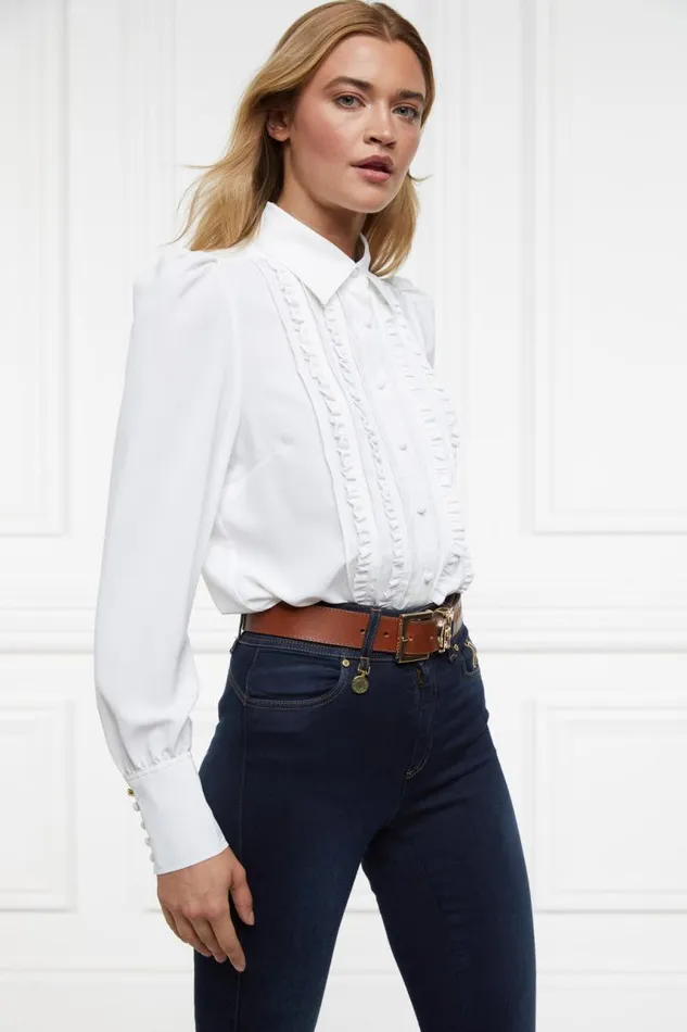 Women Shirts and Blouses Holland Cooper Clarissa Shirt White Women Shirts and Blouses Holland Cooper Clarissa Shirt White