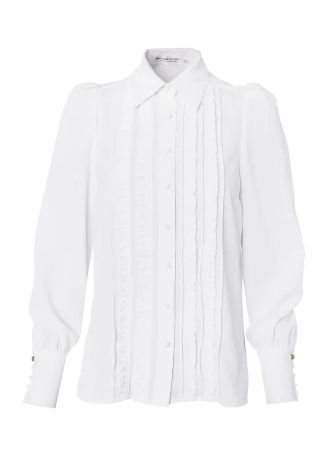 Women Shirts and Blouses Holland Cooper Clarissa Shirt White Women Shirts and Blouses Holland Cooper Clarissa Shirt White