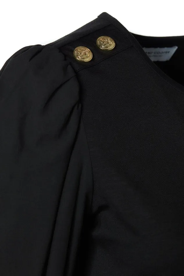 Women Shirts and Blouses Holland Cooper Francesca Jersey Blouse Black Women Shirts and Blouses Holland Cooper Francesca Jersey Blouse Black