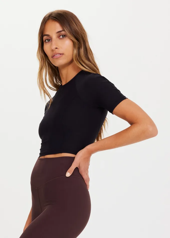 Women Shirts and Tanks THE UPSIDE KIM CROP TEE Women Shirts and Tanks THE UPSIDE KIM CROP TEE