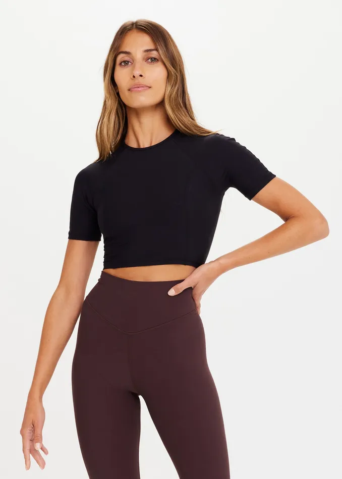 Women Shirts and Tanks THE UPSIDE KIM CROP TEE Women Shirts and Tanks THE UPSIDE KIM CROP TEE