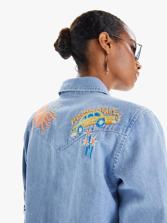 Women Shirts Mother Denim All My Exes Lightpastel Blue