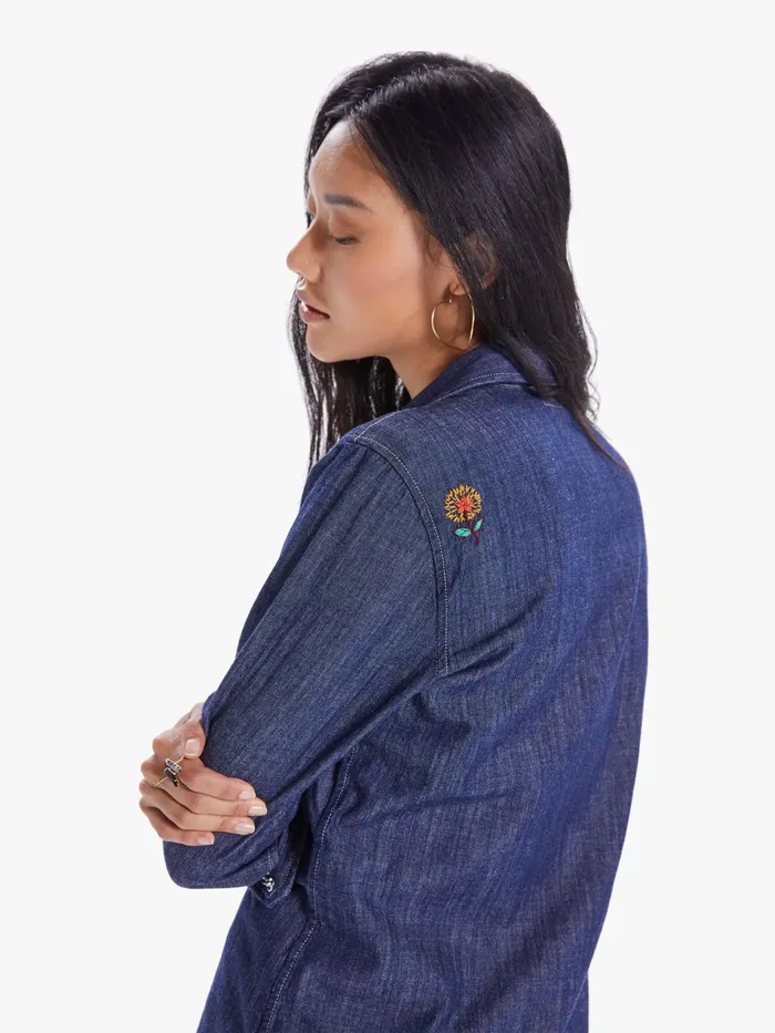 Women Shirts Mother Denim The Honey Dark Blue