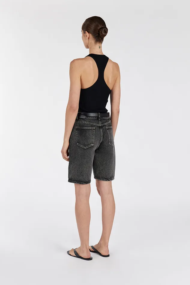 Women Shorts DISSH BAMBI BLACK BERMUDA DENIM SHORT