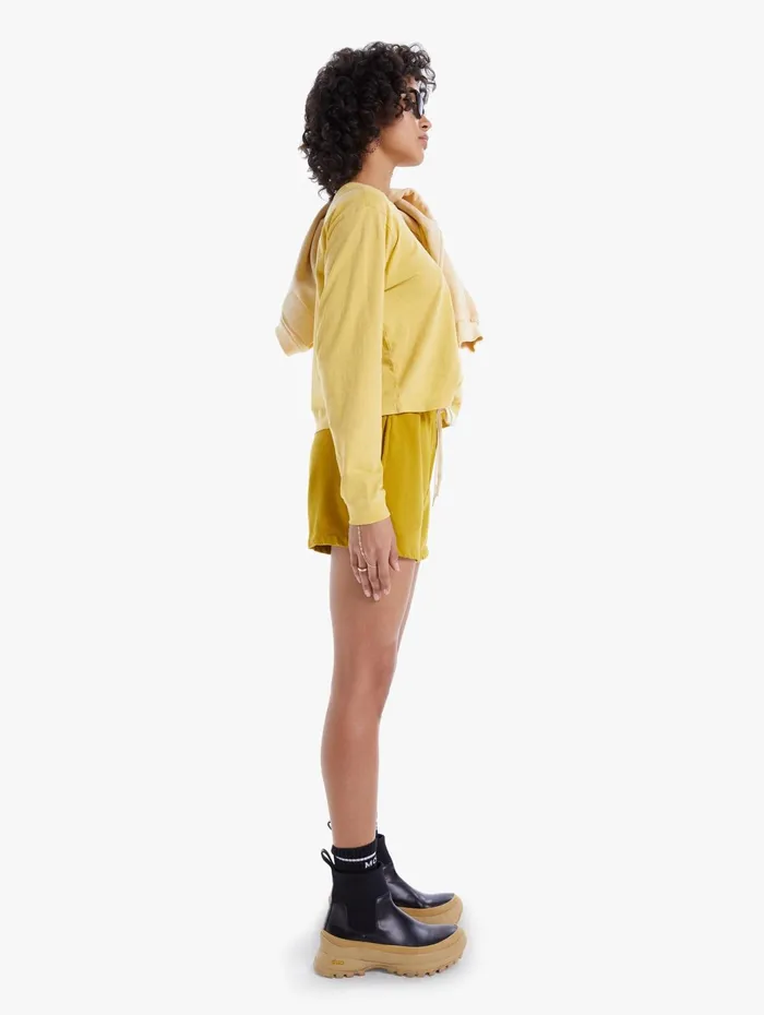 Women Shorts Mother Denim The Knock Out Short Short Lightpastel Yellow