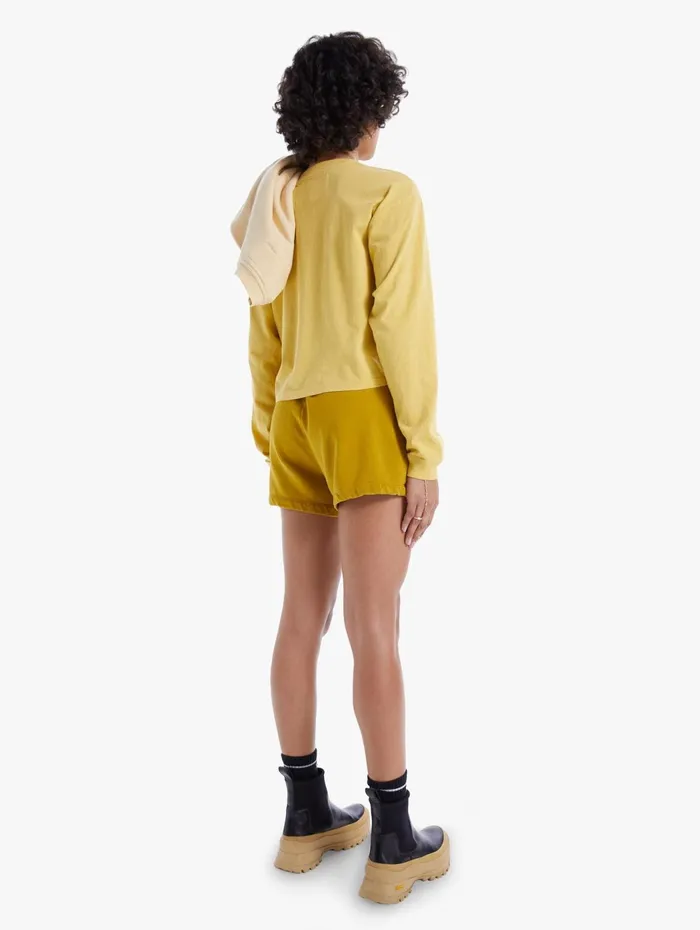Women Shorts Mother Denim The Knock Out Short Short Lightpastel Yellow